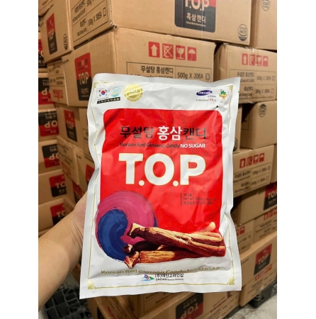 KẸO HỒNG SÂM T.O.P KHÔNG ĐƯỜNG 